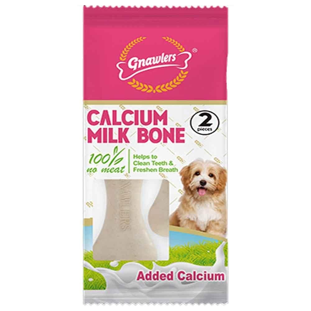 Gnawlers Calcium Milk Bone Köpek Ödülü 2'li 15 Gr