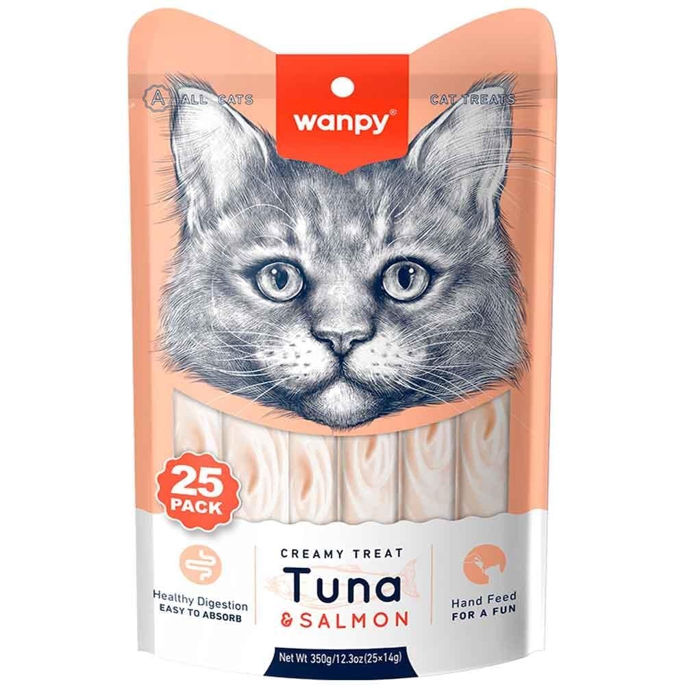 Wanpy Ton Somon Balıklı Kedi Ödülü 14 Gr X 25'li