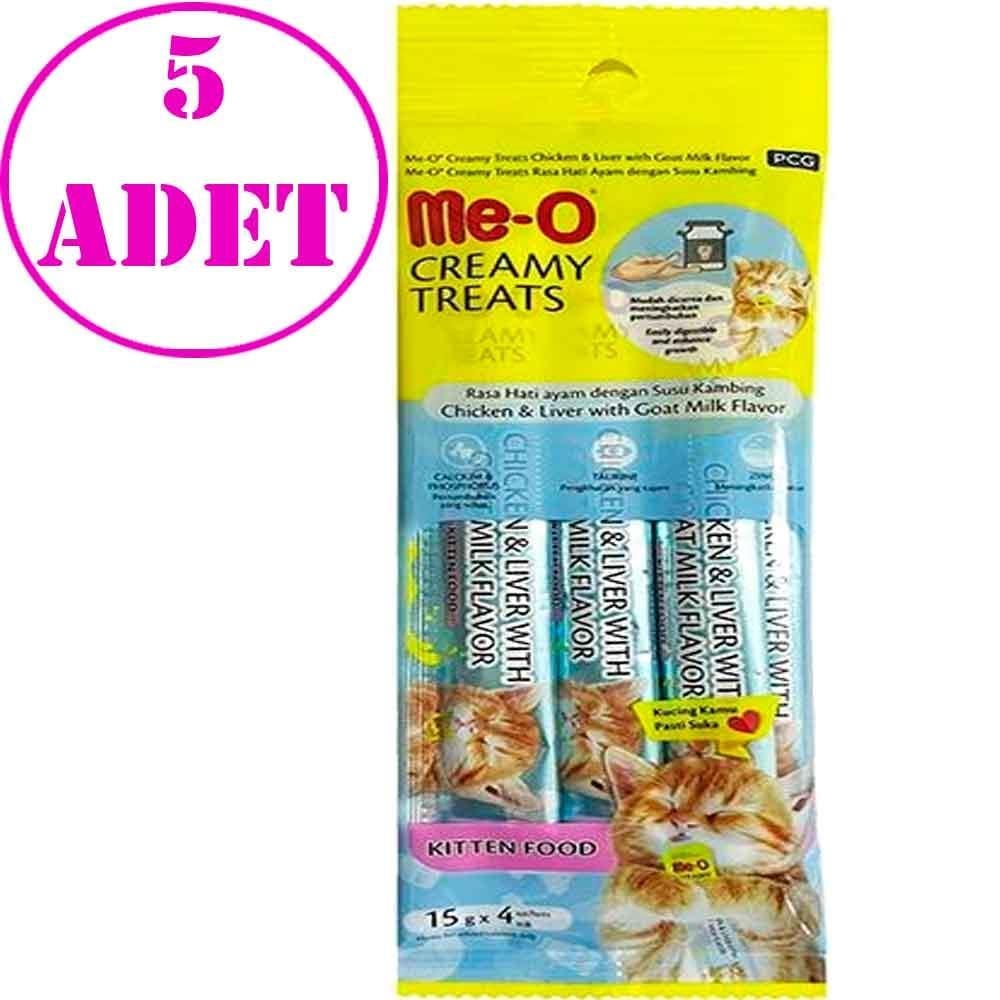 Meo Yavru Kedi Ödülü Tavuklu Ciğerli ve Keçi Sütlü 4x15 gr 5 AD