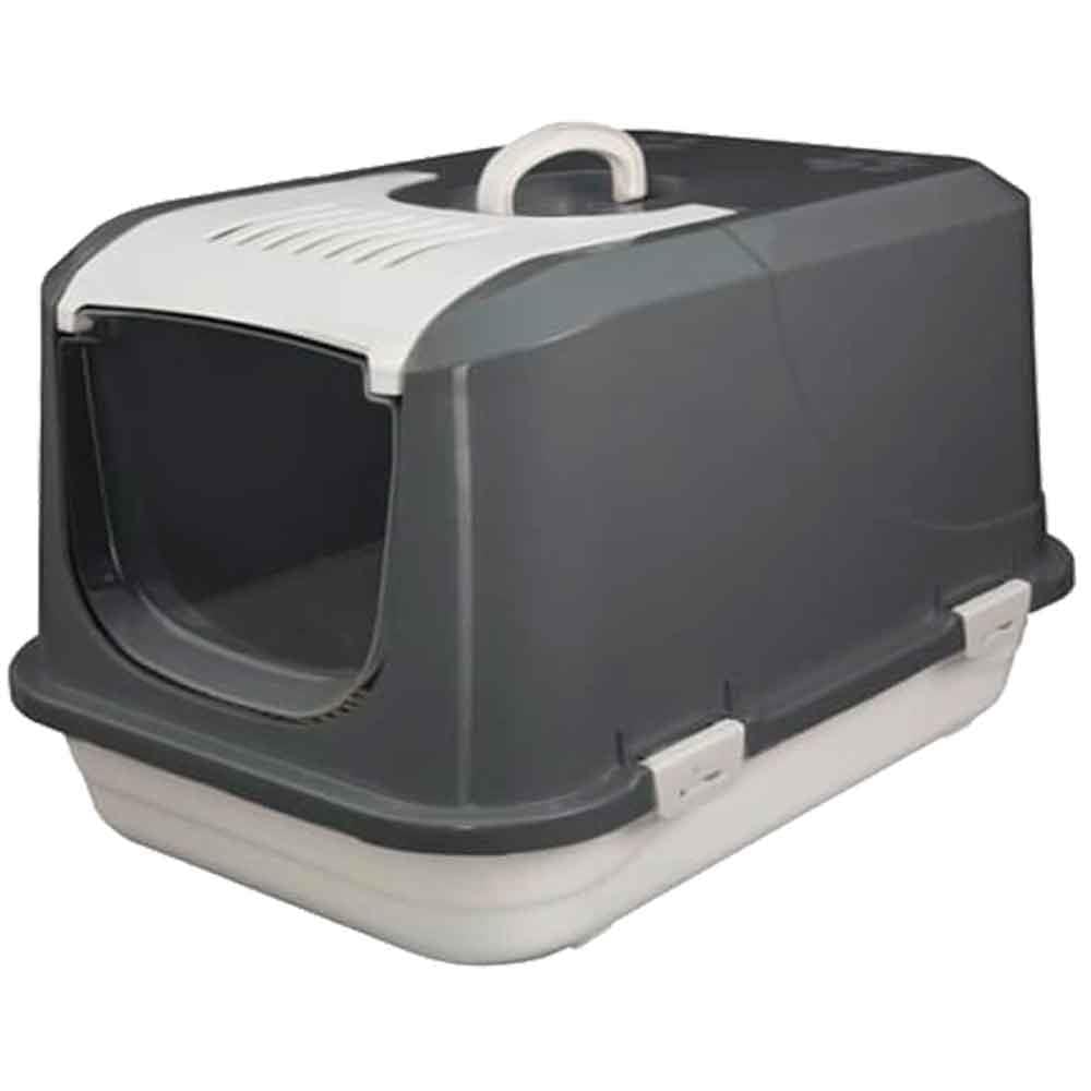 Amazon Kapalı Kedi Tuvaleti Koyu Gri M