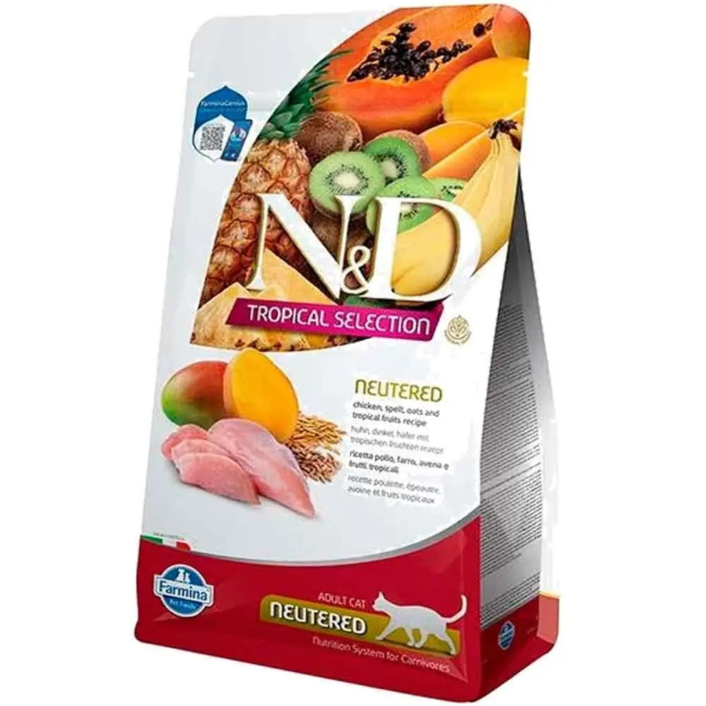 ND Tropical Selection Tavuklu Kısırlaştırılmış Kedi Maması 300 Gr