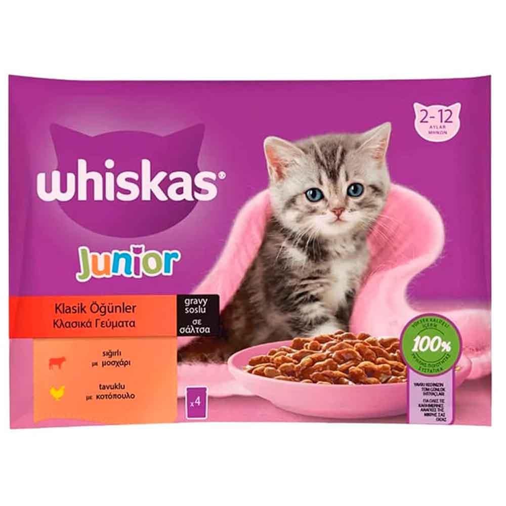Whiskas Pouch Etli Seçenekler Yavru 4'lü Paket