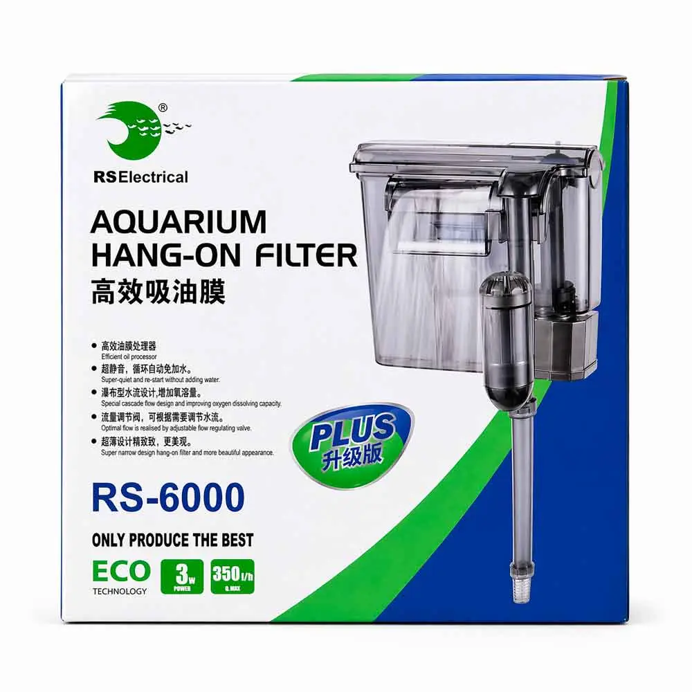 RS 6000 Plus Akvaryum Şelale Filtre 350 L/H 3 W