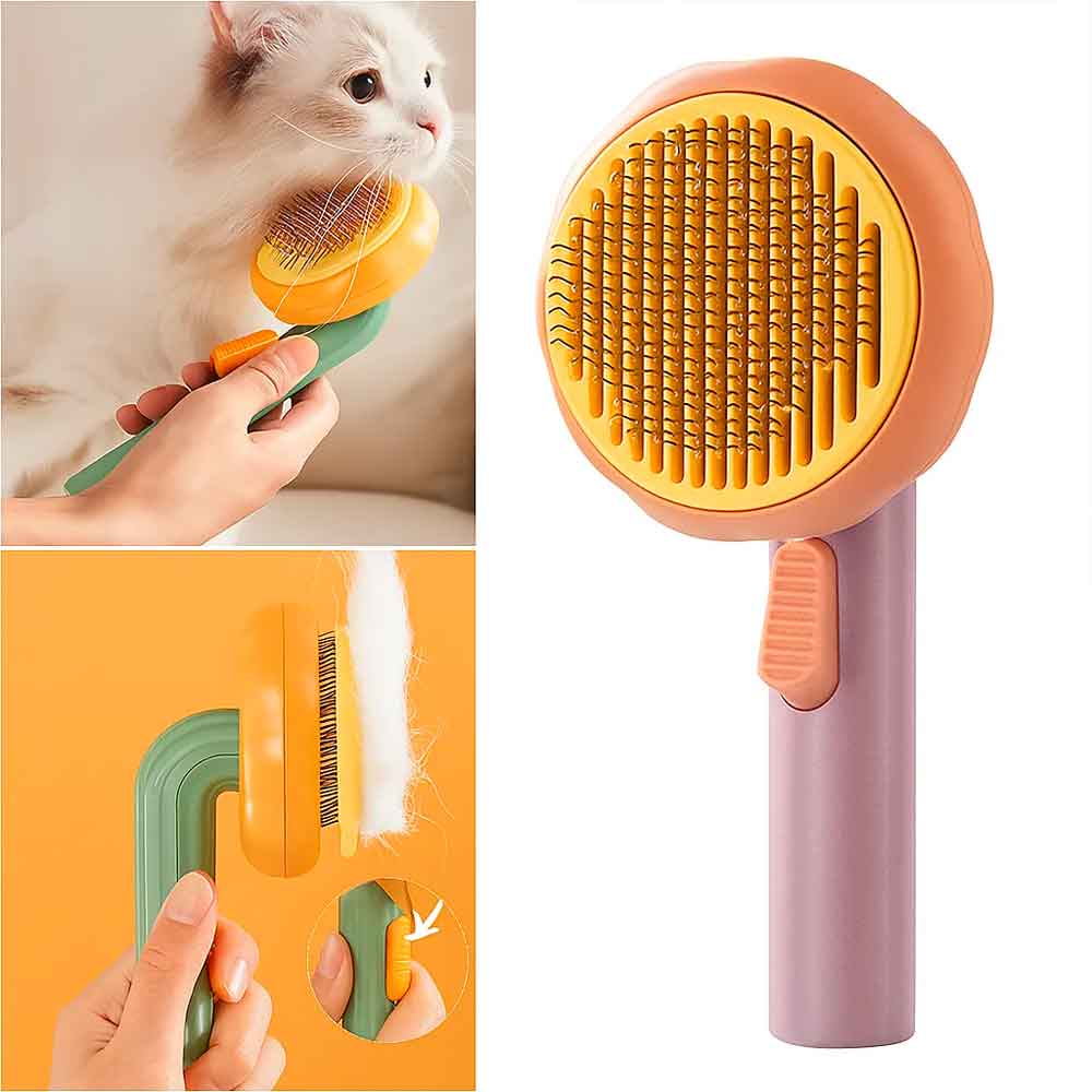 Nunbell Kedi Köpek İçin Balkabağı Basmalı Tarak