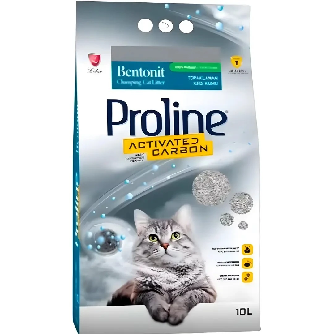 ProLine Aktif Karbonlu Bentonit Kedi Kumu 10 LT