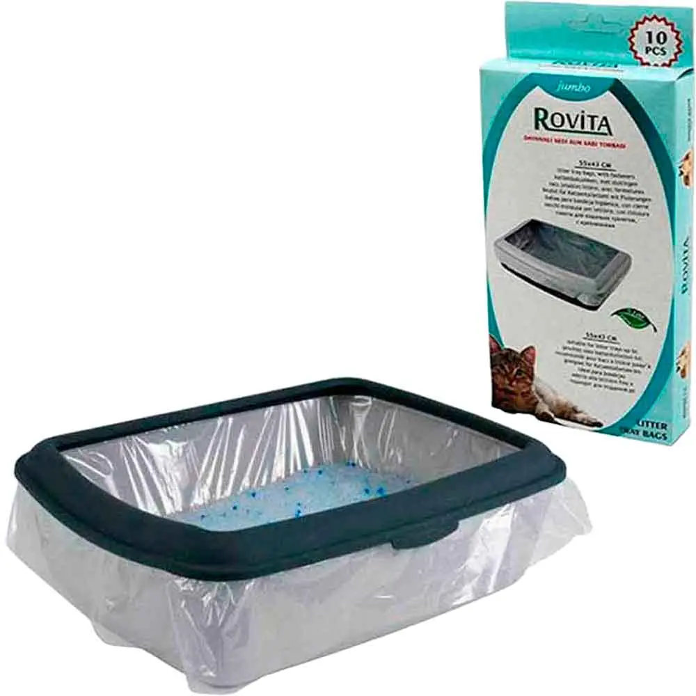 Rovita Dayanıklı Kedi Kum Kabı Torbası 55x43 cm 10 Adet