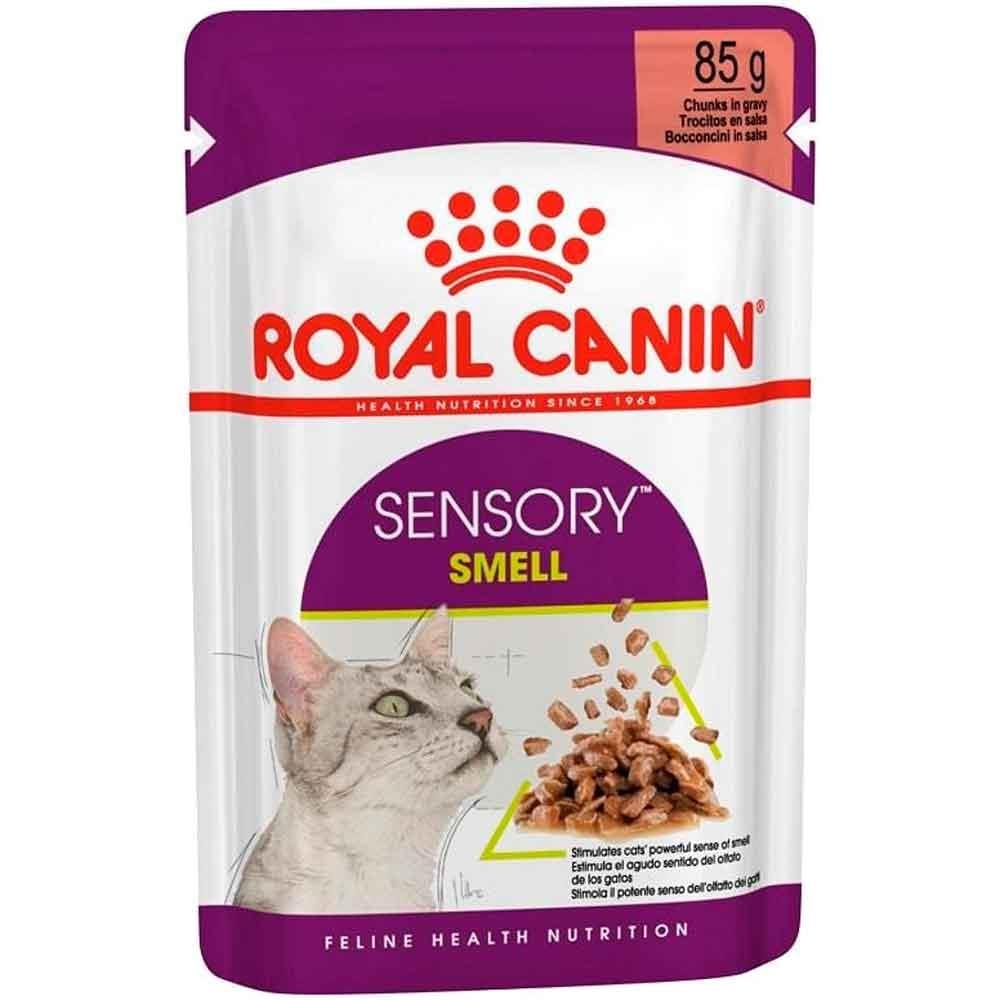Royal Canin Sensory Smell Etli ve Balıklı Soslu Kedi Konservesi 85 Gr