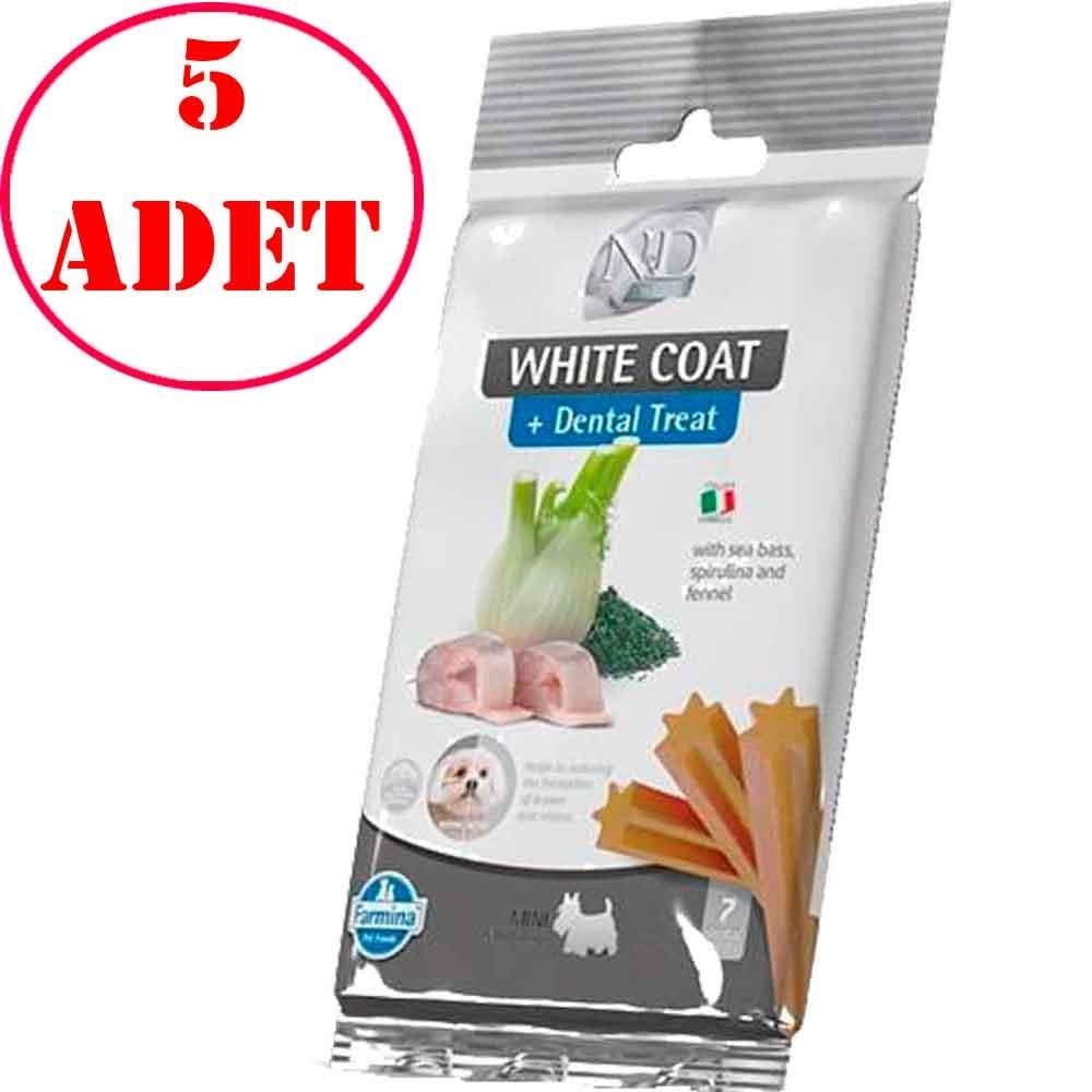 ND Dental Treat White Coat Balıklı Mini Köpek Ödülü 7'li Paket 5 AD