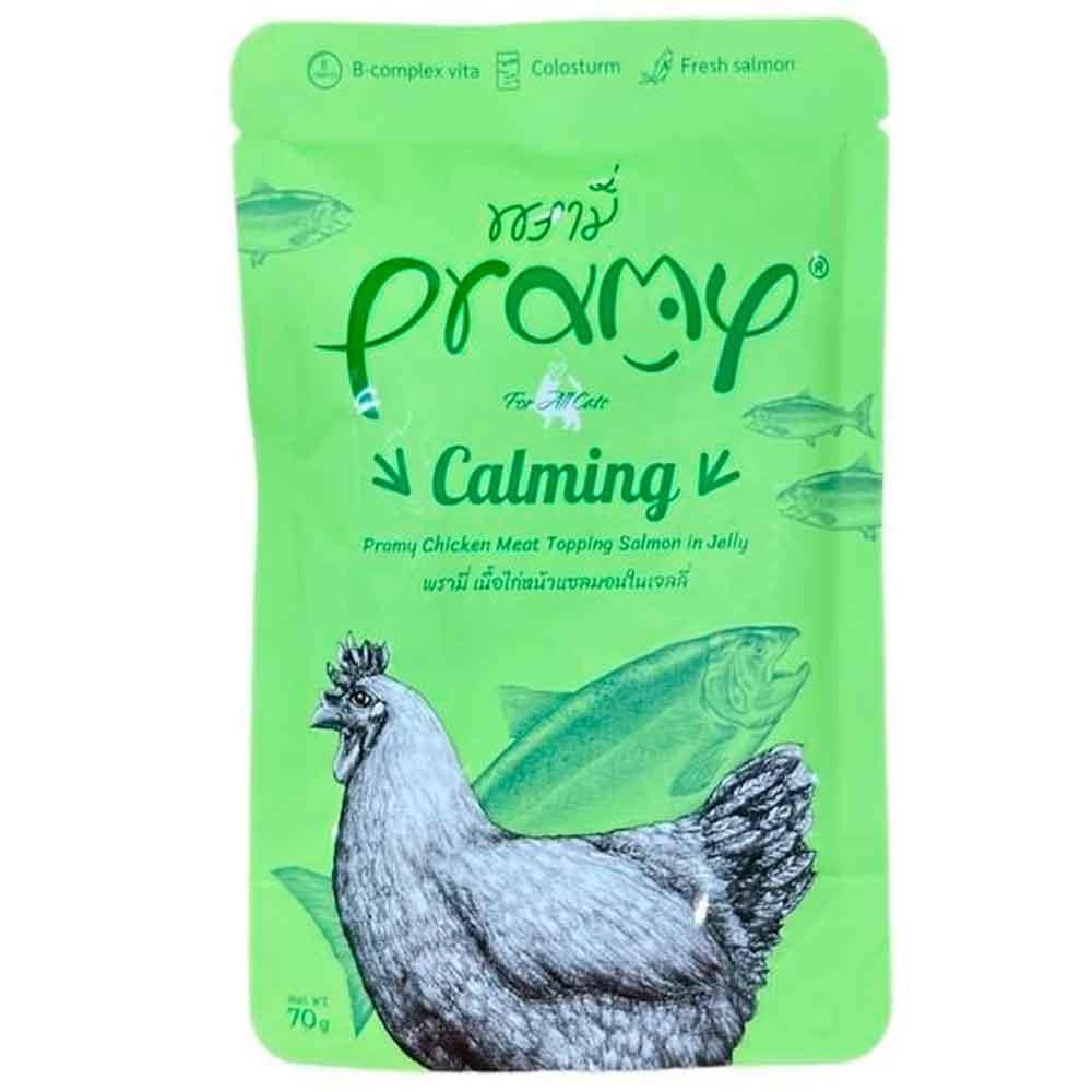 Pramy Jöle İçinde Somonlu ve Tavuklu Yetişkin Kedi Konservesi 70 Gr