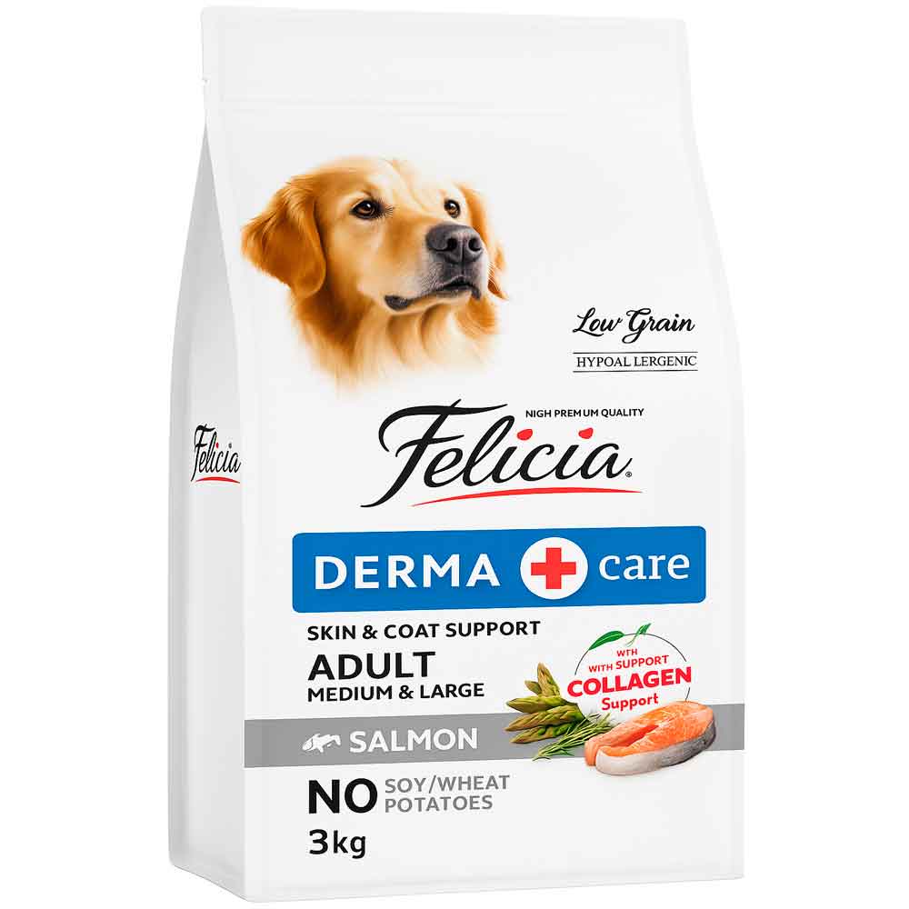 Felicia Somonlu Kolajenli Köpek Maması Az Tahıllı 3 Kg