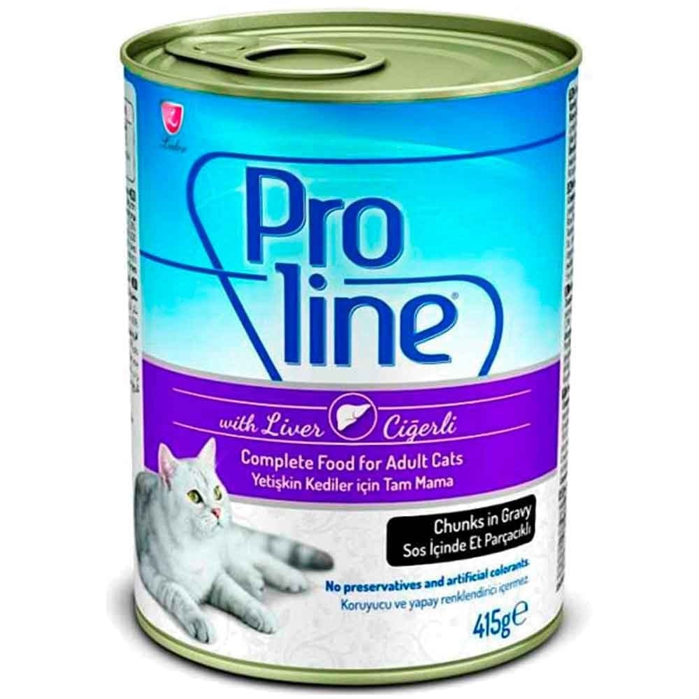 ProLine Ciğerli Yetişkin Kedi Konservesi 415Gr