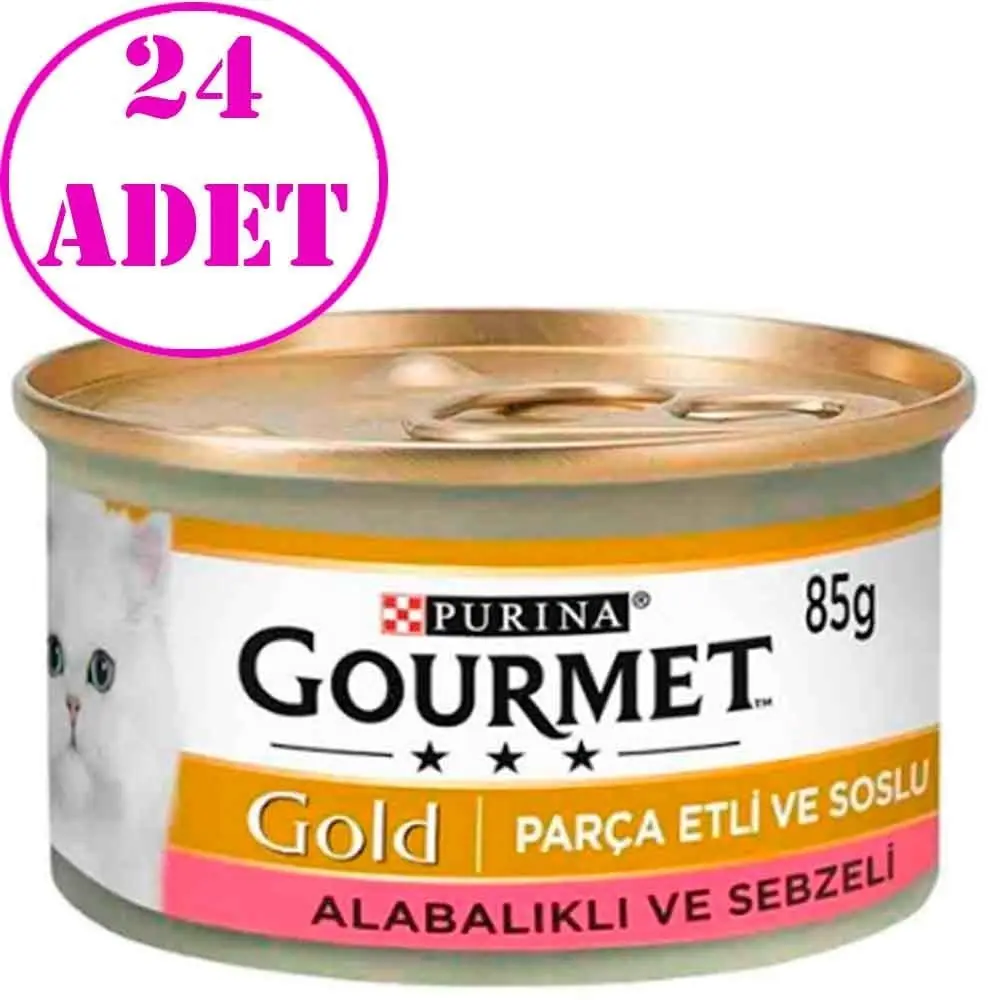 Proplan Gourmet Gold Alabalık ve Sebzeli Kedi Konservesi 85 Gr 24 AD