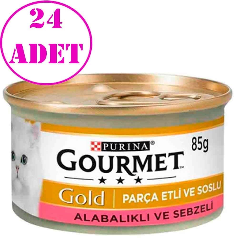 Proplan Gourmet Gold Alabalık ve Sebzeli Kedi Konservesi 85 Gr 24 AD