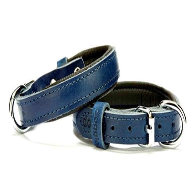 Doggie Comfort Deri Boyun Tasması 1510 S Mavi