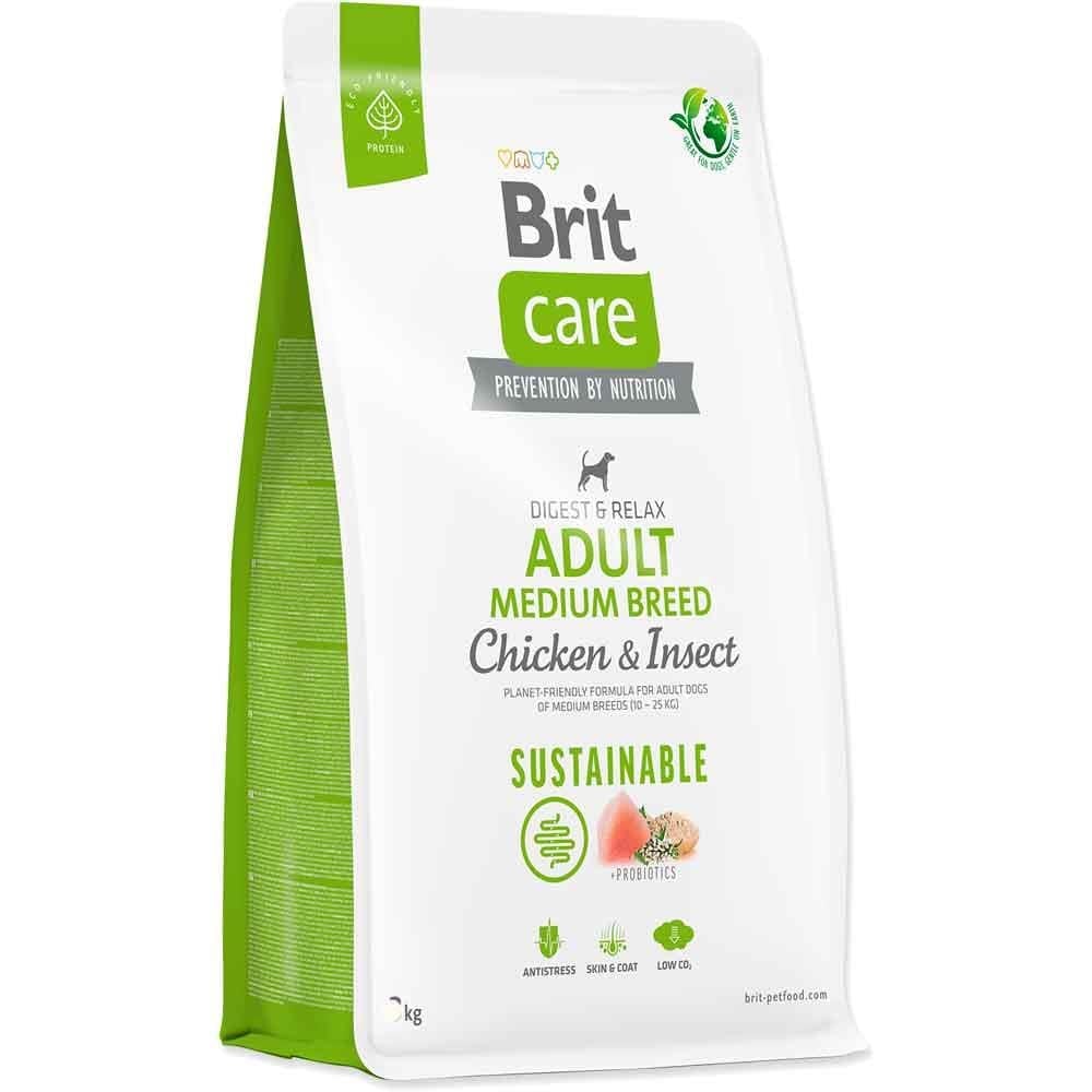 Brit Care Digest Relax Tavuklu Böcek Proteinli Orta Irk Yetişkin Köpek Maması 12 Kg
