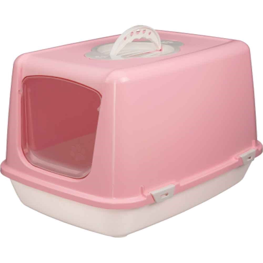 Amazon Kapalı Kedi Tuvaleti Pembe