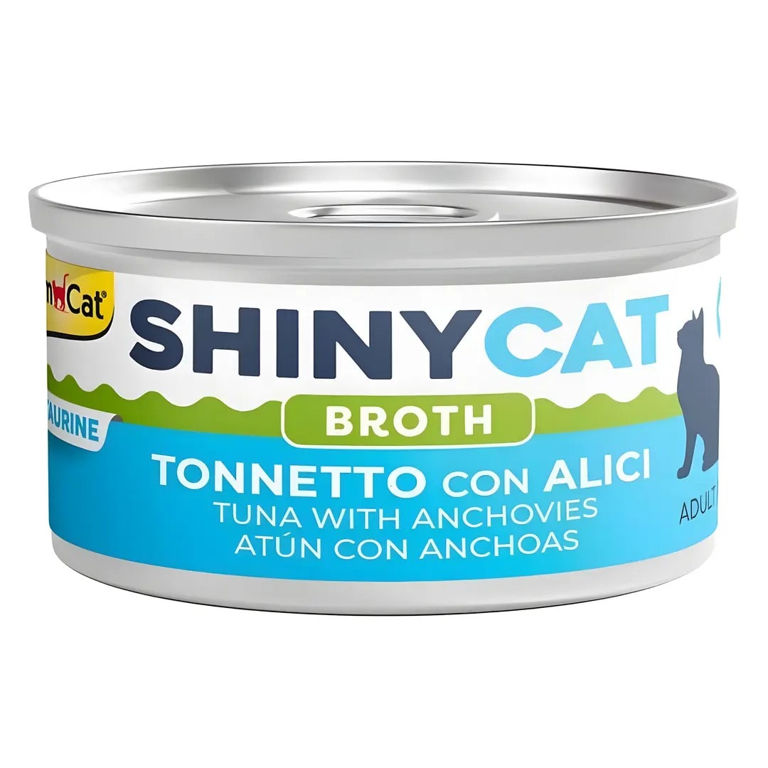 Gimcat Shinycat Kedi Konservesi Ton Balıklı ve Ançuezli 70 Gr