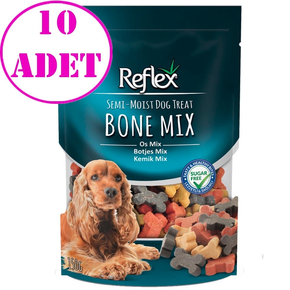 Reflex Bone Mix Yumuşak Köpek Ödülü 150gr 10 AD