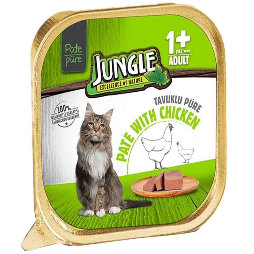 Jungle Kedi Yaş Mama Tavuklu Ezme 100 Gr
