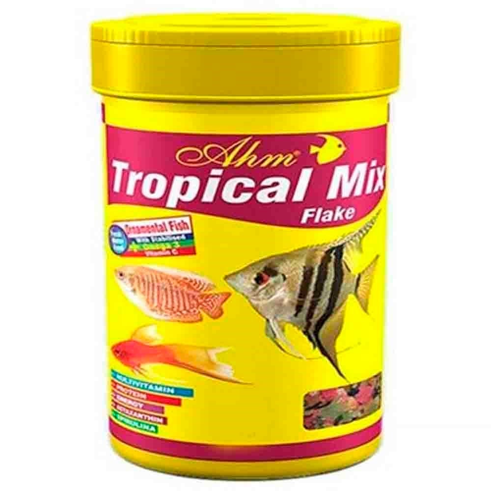 AHM Tropical Mix Flake Food 100ml Pul Balık Yemi