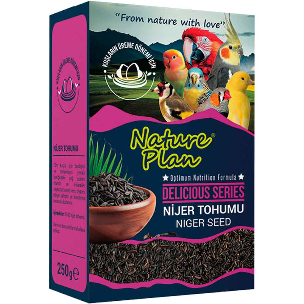Nature Plan Delicious Serisi Nijer Tohumu Kuş Yemi 250 Gr