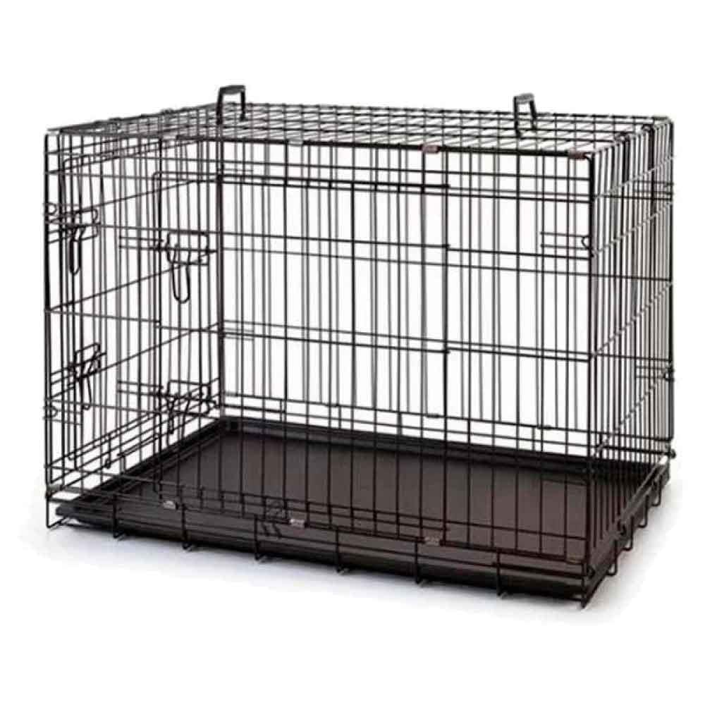 Metal Köpek Kafesi 91x56x66 Cm Siyah