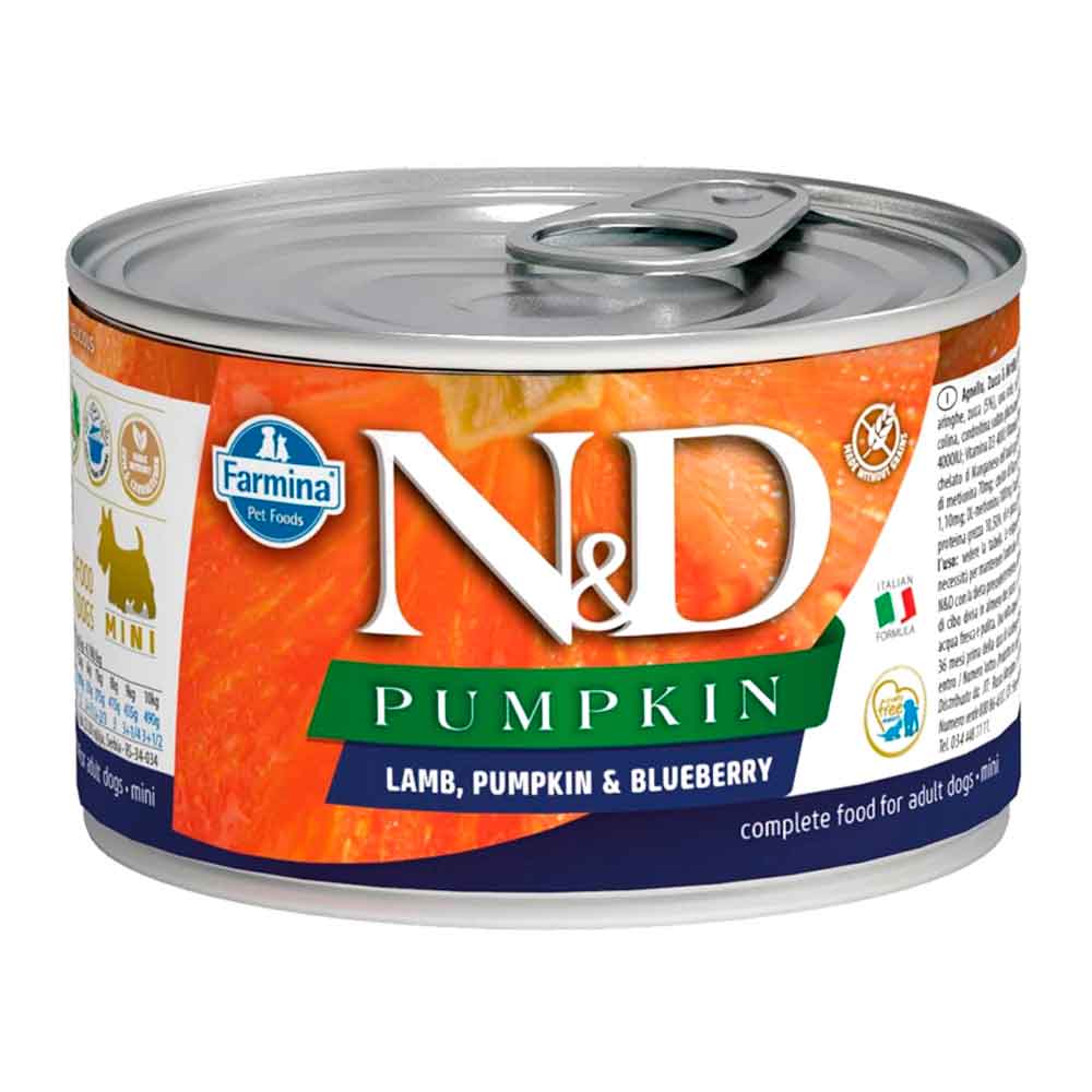 N&D Mini Balkabaklı Kuzu Etli Köpek Konservesi 140 GR