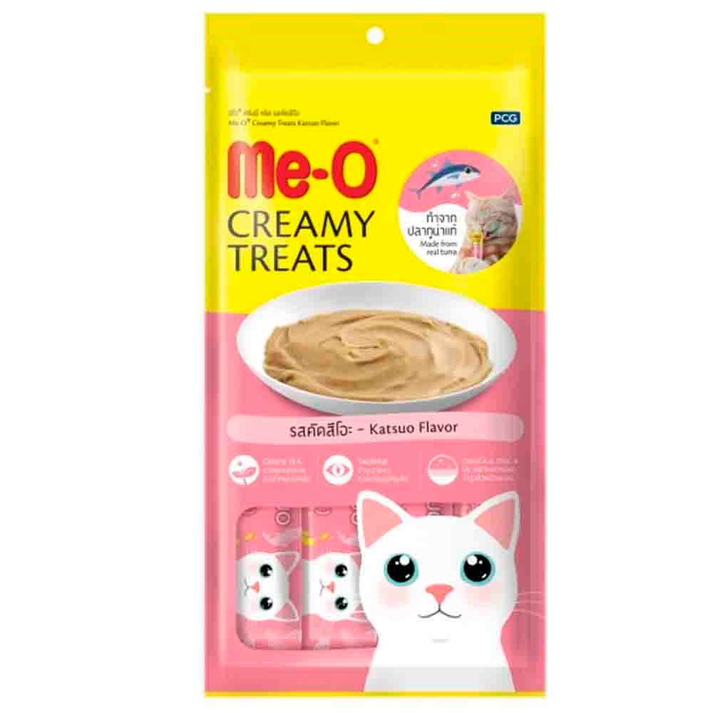 Meo Çizgili Orkinas Balıklı Krema Kedi Ödülü 4x15 gr