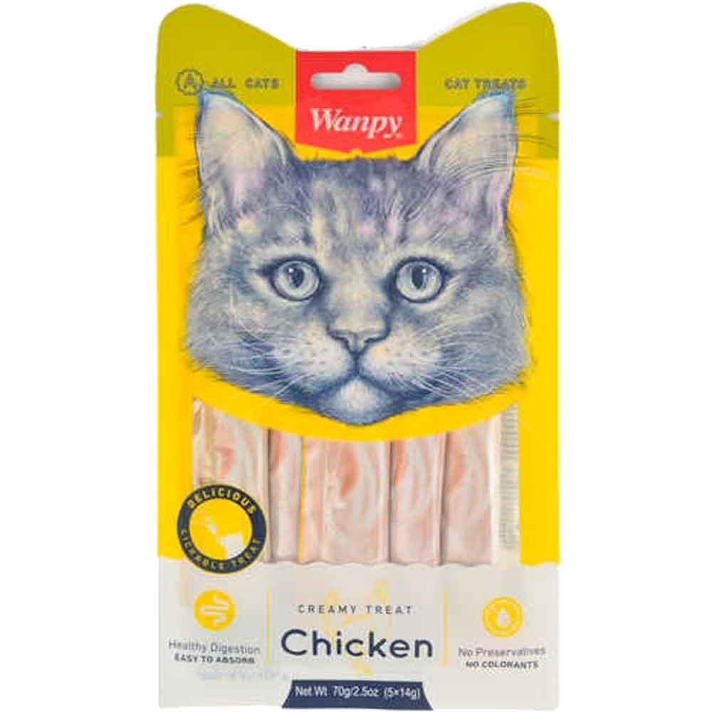 Wanpy Kedi Ödülü Tavuklu Likit Sıvı 14 Gr X 5 Li