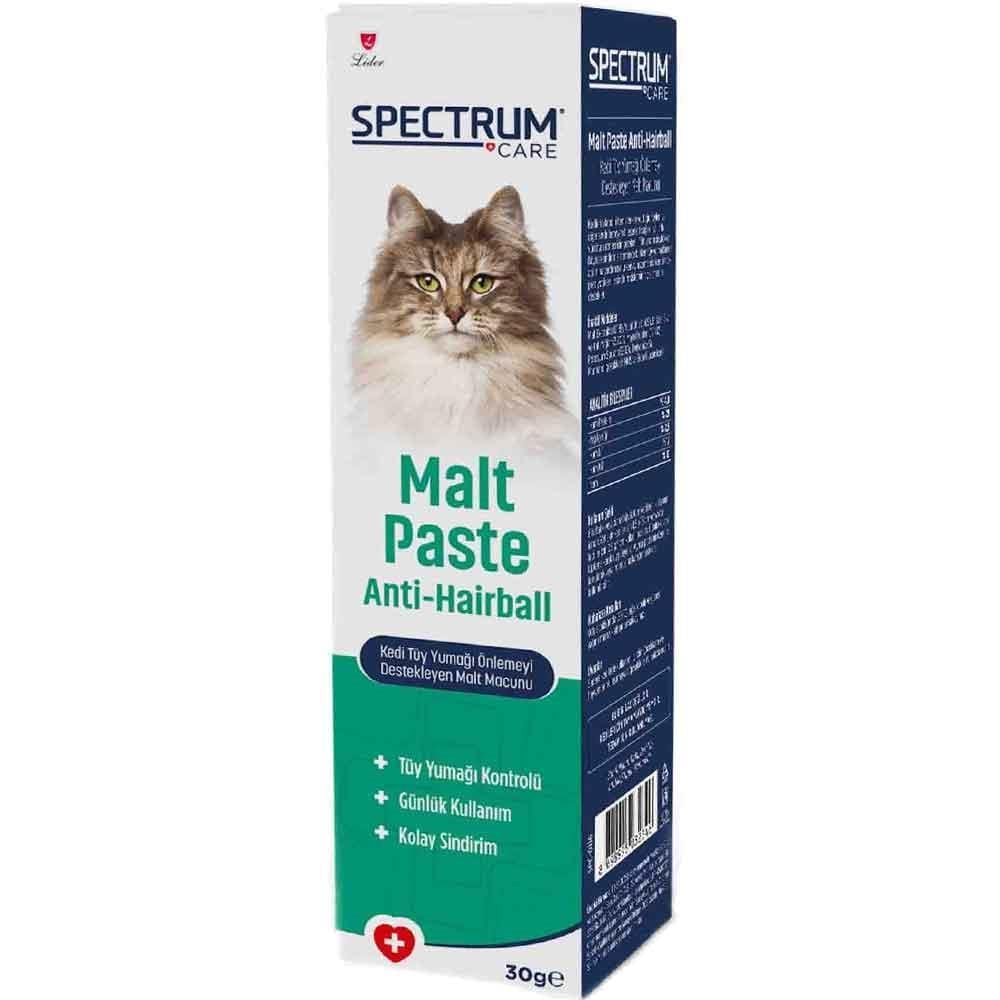 Spectrum Kedi Tüy Yumağı Önlemeyi Destekleyen Malt Macunu 30 Gr