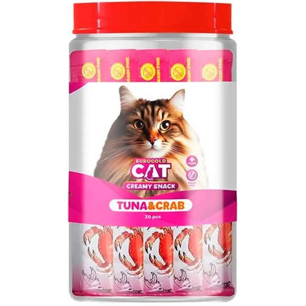 Eurogold Kedi Ödülü Ton Balığı ve Yengeçli 30X15 Gr