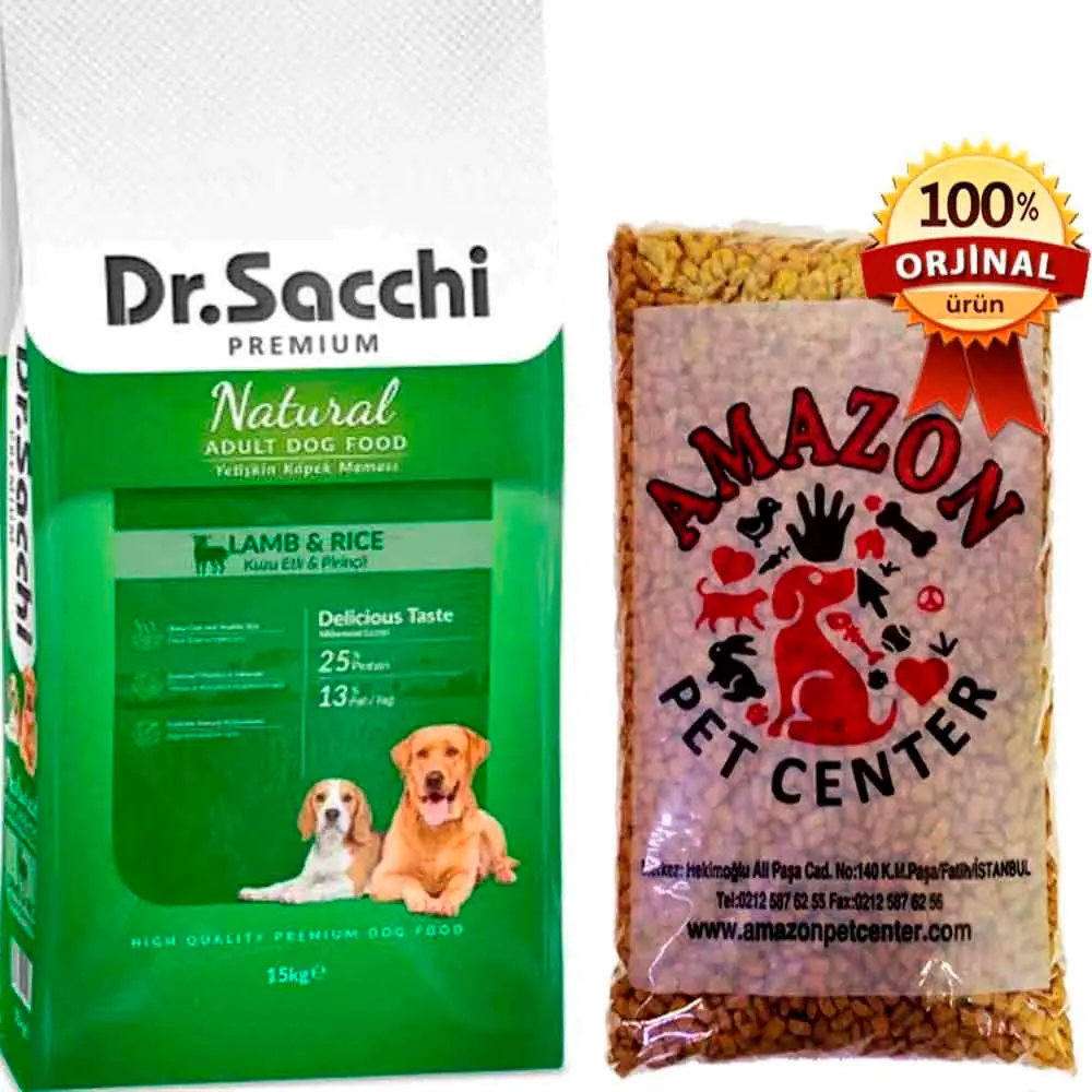 Dr.Sacchi Kuzu Etli Köpek Maması Açık 1 Kg