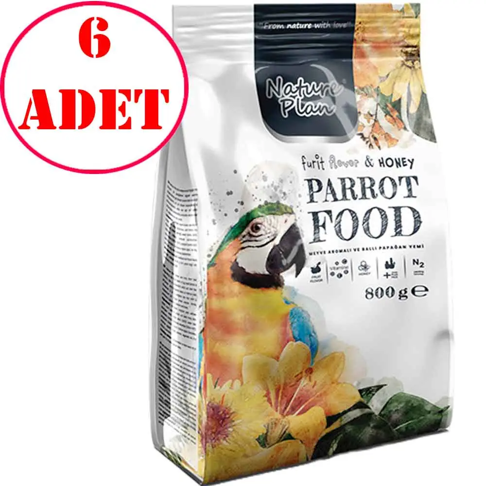 Nature Plan Papağan Yemi 800 Gr 6 Ad