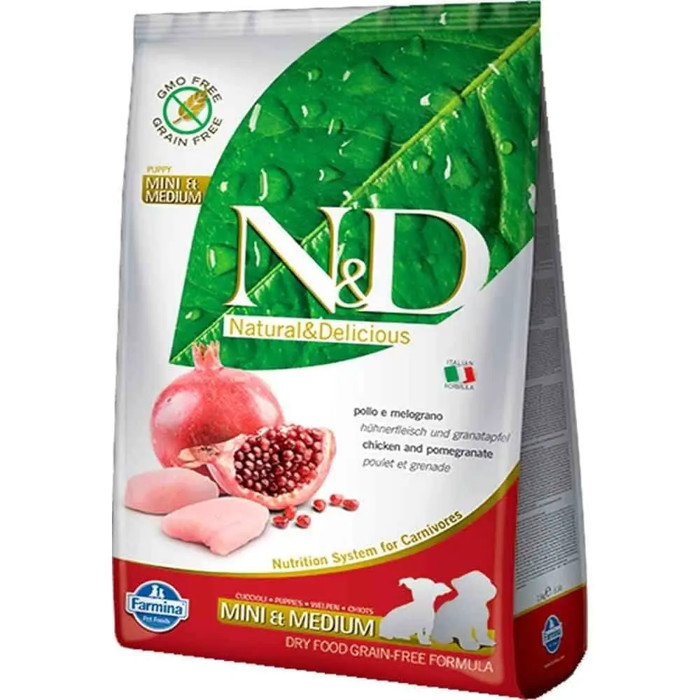 ND Tavuk Etli Narlı Tahılsız Küçük Irk Yavru Köpek Maması 2.5 Kg