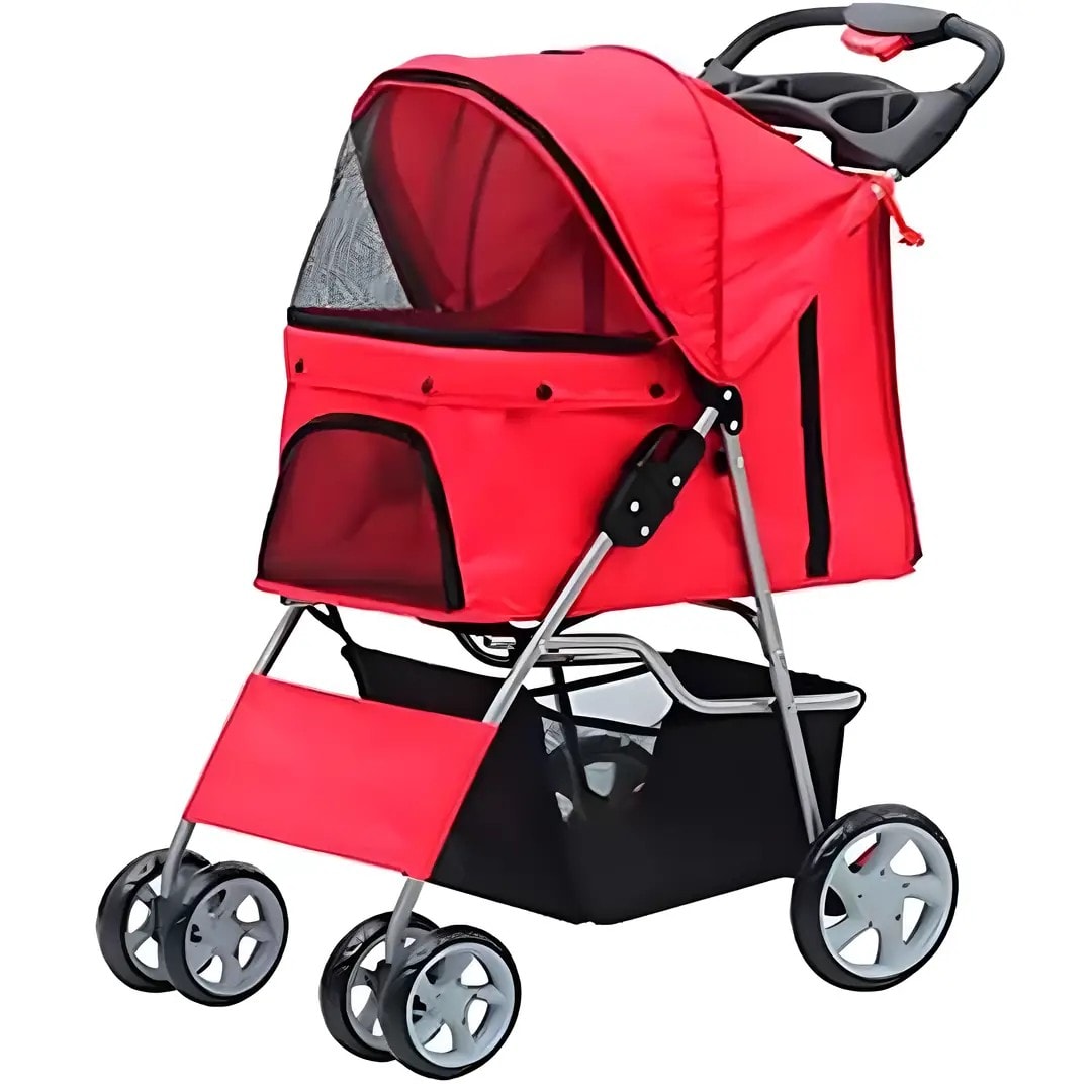 Pawise Köpek Arabası Kırmızı 68x46x100 Cm