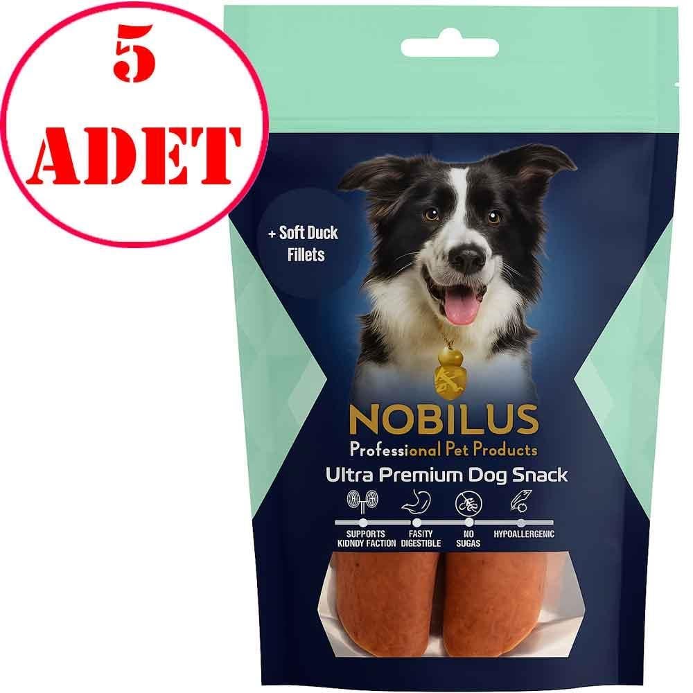 Nobilus Köpek Ödül Maması Ördekli Filote 80 Gr 5 AD