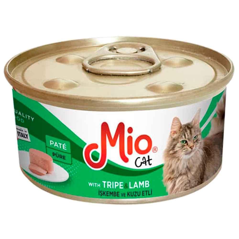 Mio İşkembe ve Kuzulu Yetişkin Kedi Konservesi 85 Gr