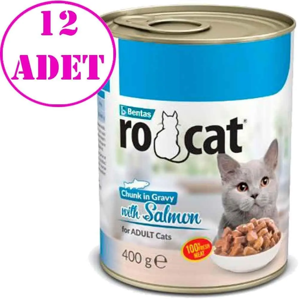 Ro Cat Somonlu Kedi Konservesi 400 Gr 12 AD