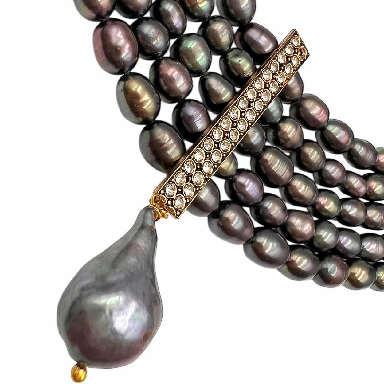 Serenella Doğal Siyah İnci Özel Tasarım (3’lü Set)