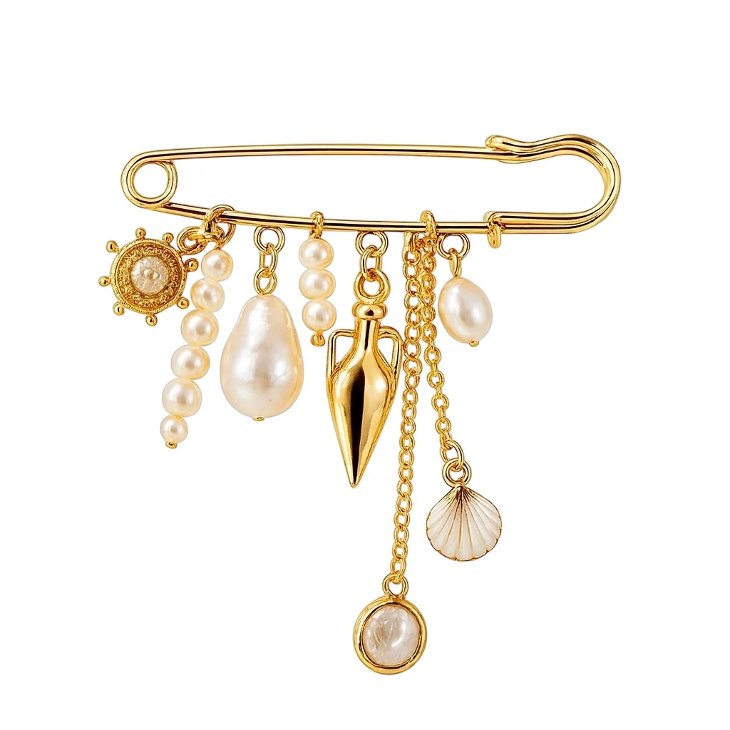 Ma Atölye – Marella Pearl Charm Broş