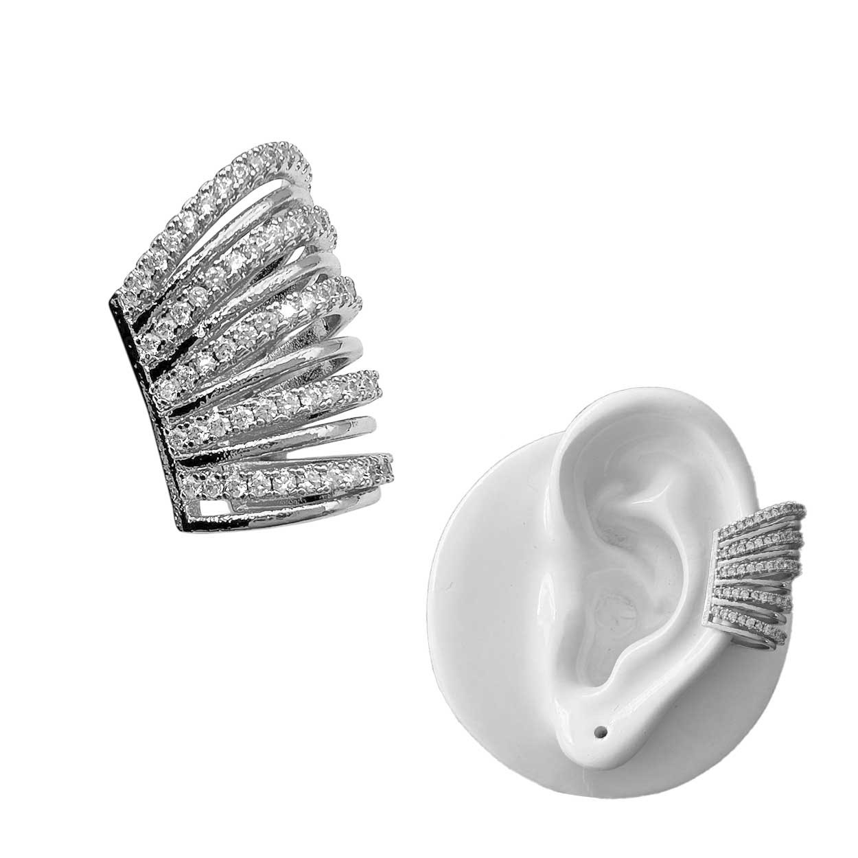 Aeris Silver Earcuff