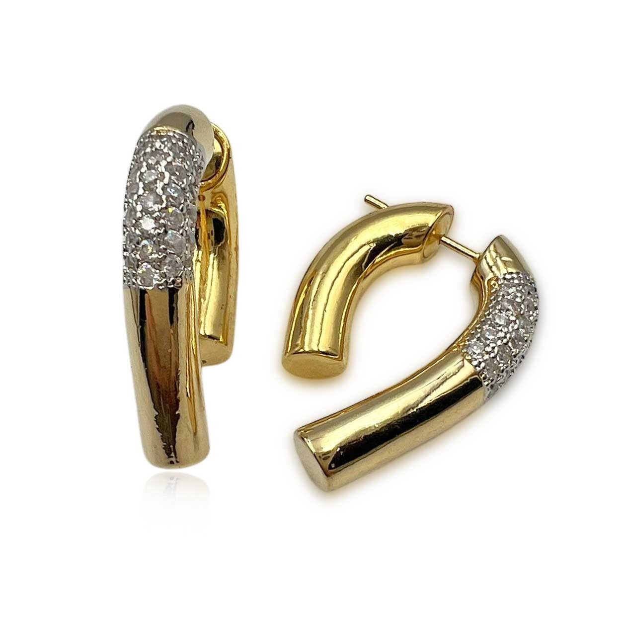 Numa Gold Zirkon Küpe
