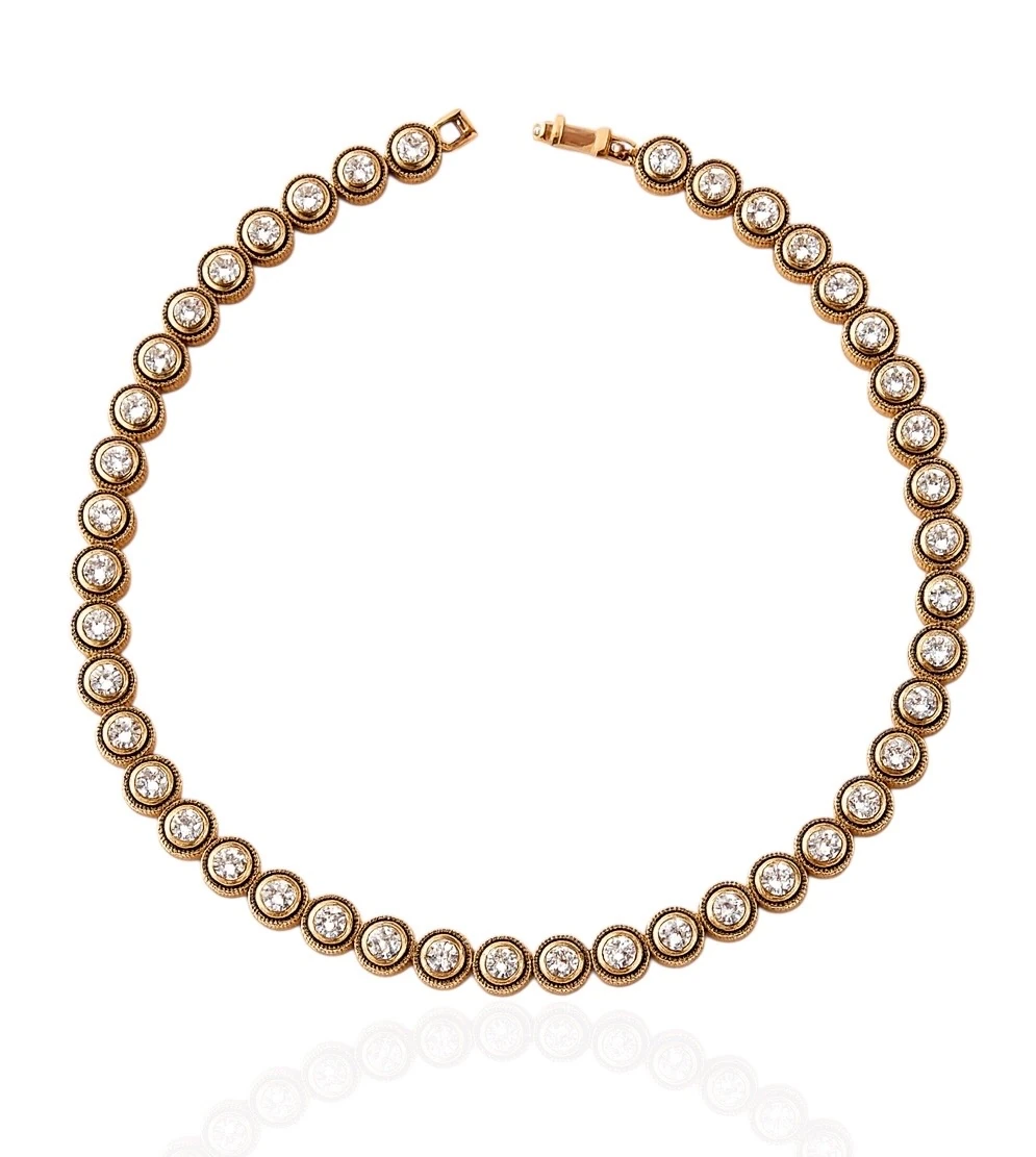 Hare Zirkon Taşlı Bronz Gerdanlık 