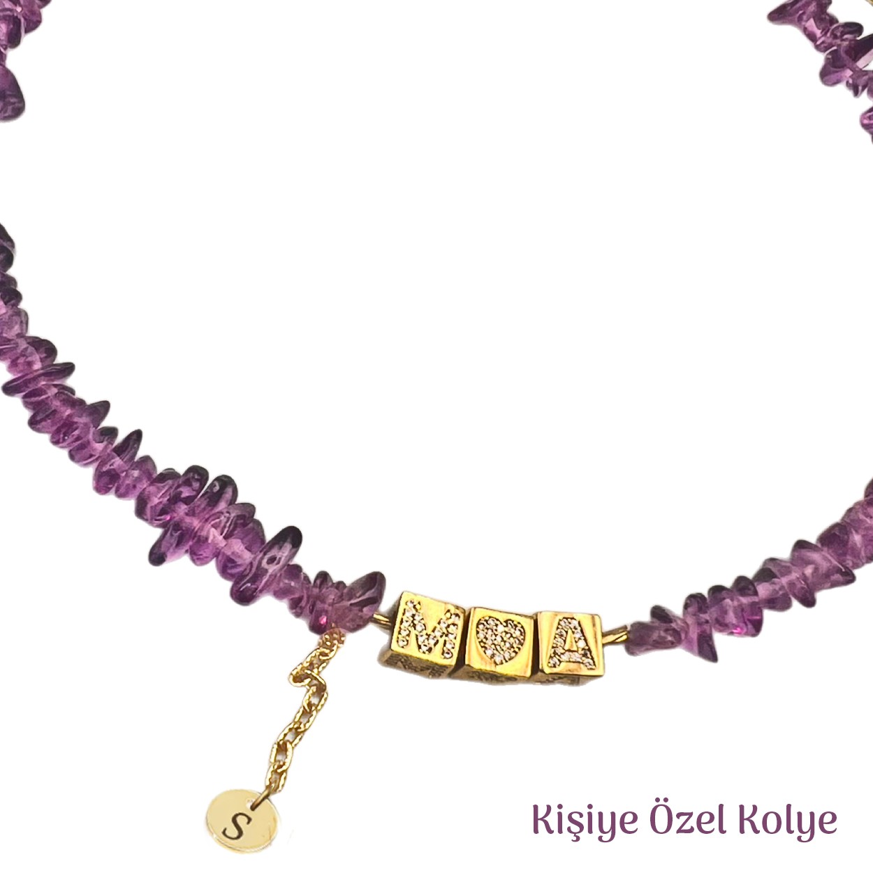 Luvia Kişiye Özel Ametist Kolye