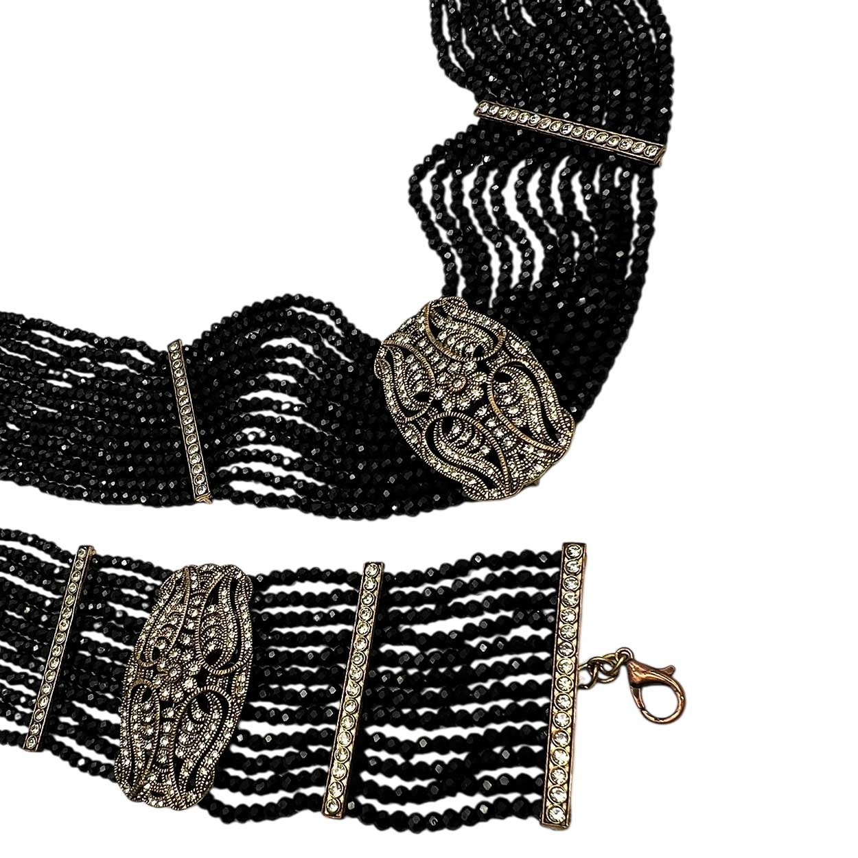 Blacky Vintage Hasır Boncuk Set