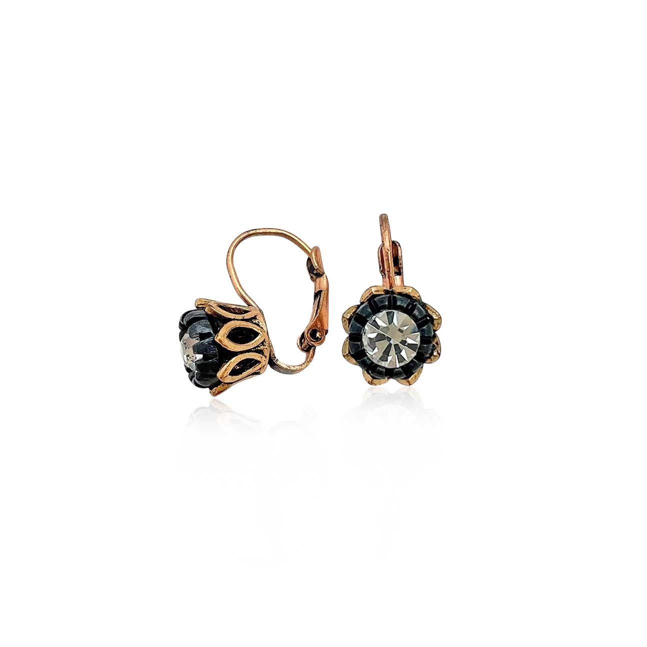 Regalis Zirkon Taşlı Bronz Küpe