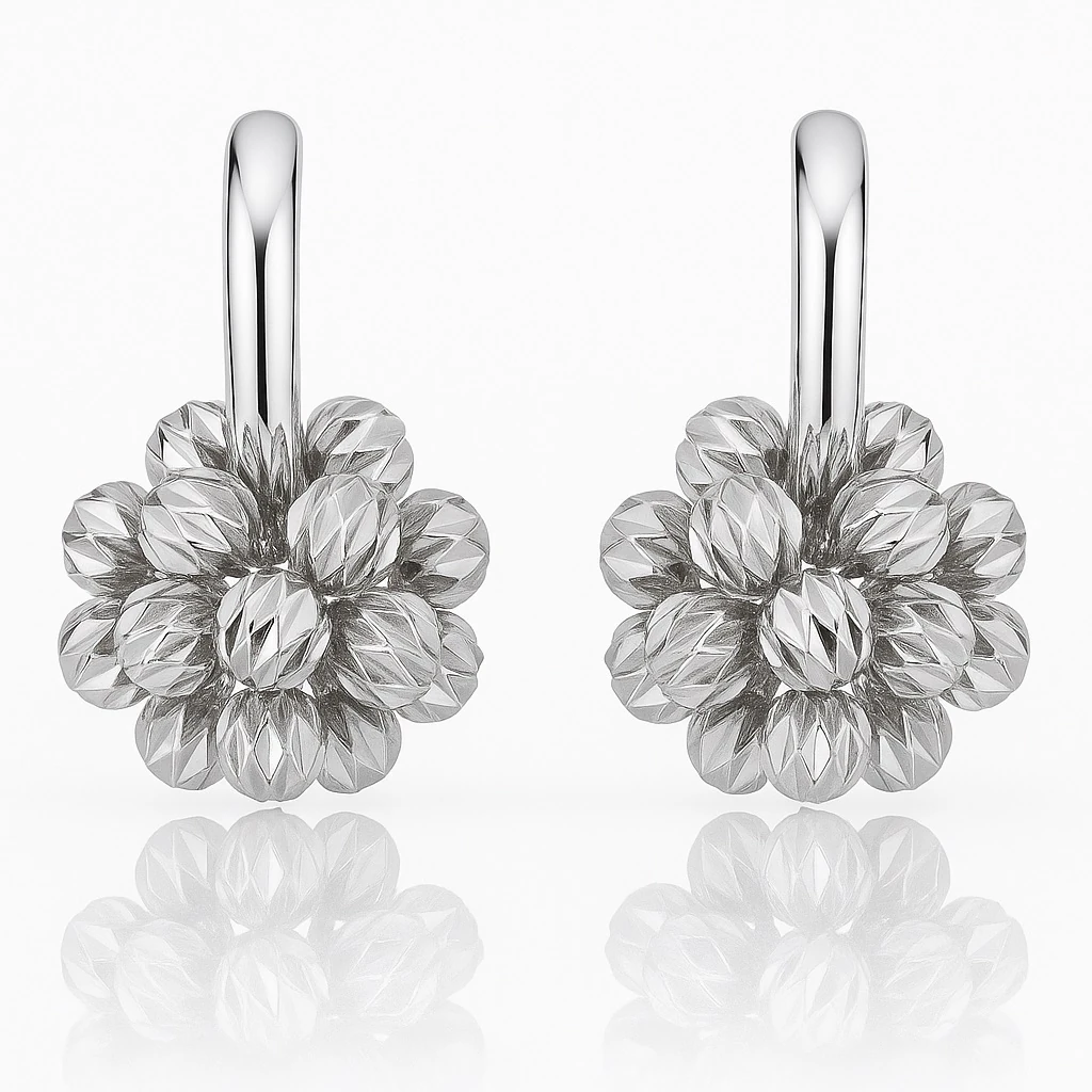 Ma Atölye Aurelia Bloom Dorika Gümüş Küpe 