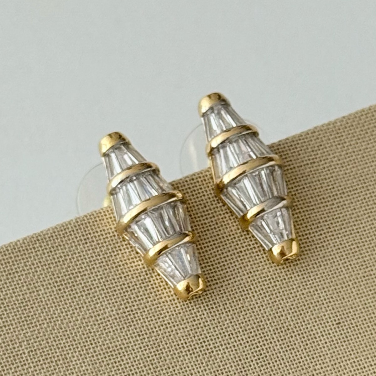 Misiaa Gold Zirkon Taşlı Küpe