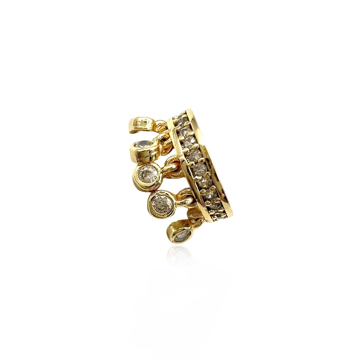 Shrewish Gold Zirkon Earcuff