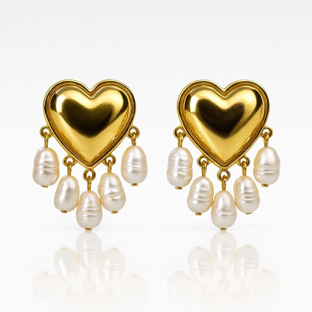 Jolaveria Doğal İnci Detaylı Küpe - Ma Atölye